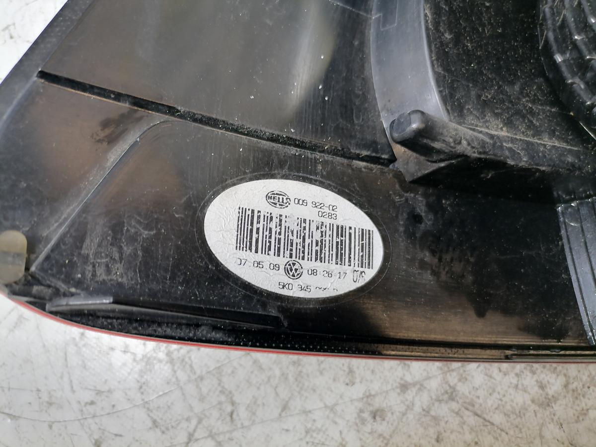 VW Golf 6 original R&uuml;cklicht R&uuml;ckleuchte Schlussleuchte rechts au&szlig;en Flie&szlig;heck Bj.2009